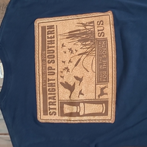 Straight Up Southern Men's Navy T-Shirt size Small - Picture 4 of 6